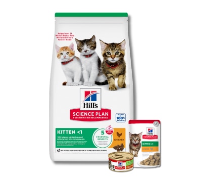 Пакетчета храна за котенца Hill's Science Plan - суха и мокра